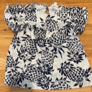 Jcrew girls pineapple blouse